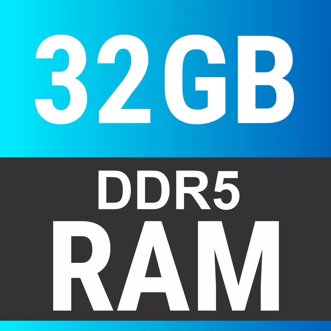 32GB DDR5 RAM badge for Golf & Greens Performance 4K Golf Simulator PC