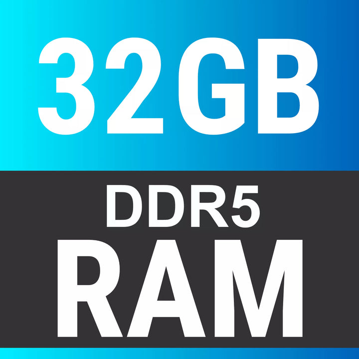 32GB DDR5 RAM badge for Golf & Greens Performance 4K Golf Simulator PC