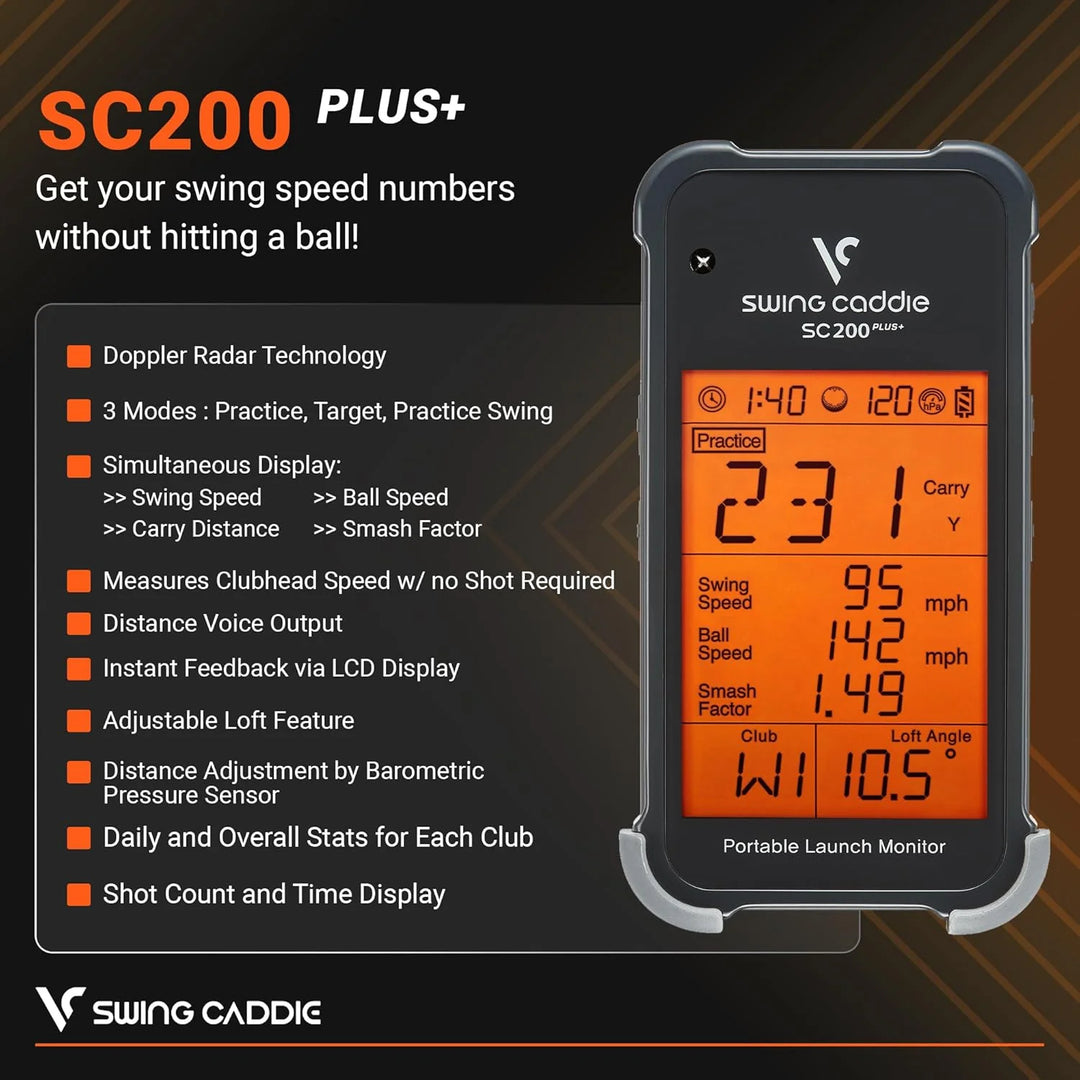 Swing Caddie SC200+ - Golf Launch Monitor