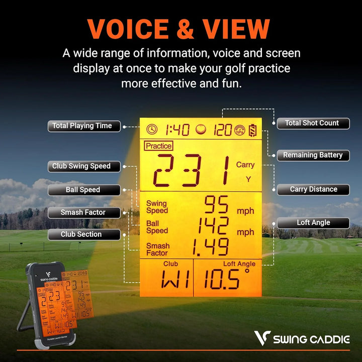 Swing Caddie SC200+ - Golf Launch Monitor