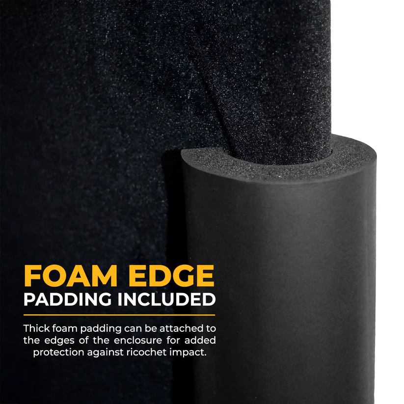 Foam edge padding for SimSpace Golf Enclosure – added protection against ricochet impact for safer play.