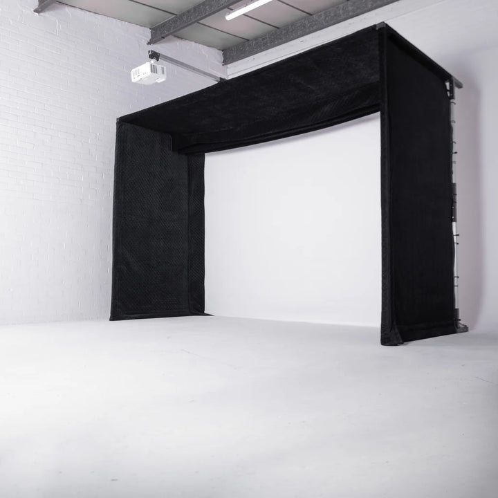 Lux Golf Simulator Hitting Enclosure - GolfBays