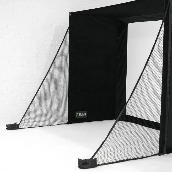 Foldable SimBox side barriers with sandbag supports