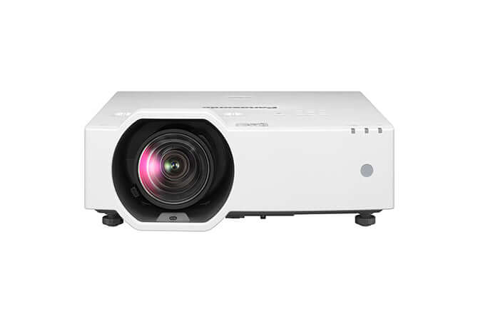 Panasonic PT-VMZ6ST short-throw laser projector – front view