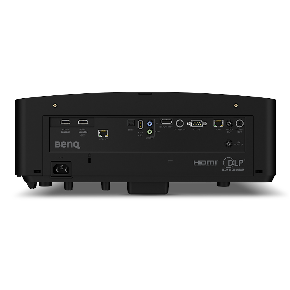 BenQ LK954ST rear view with projector connections