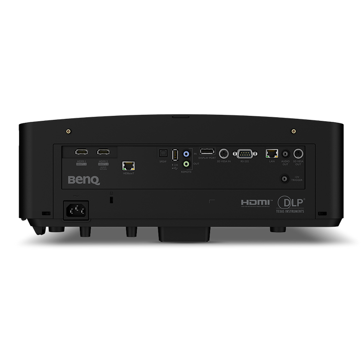 BenQ LK954ST rear view with projector connections