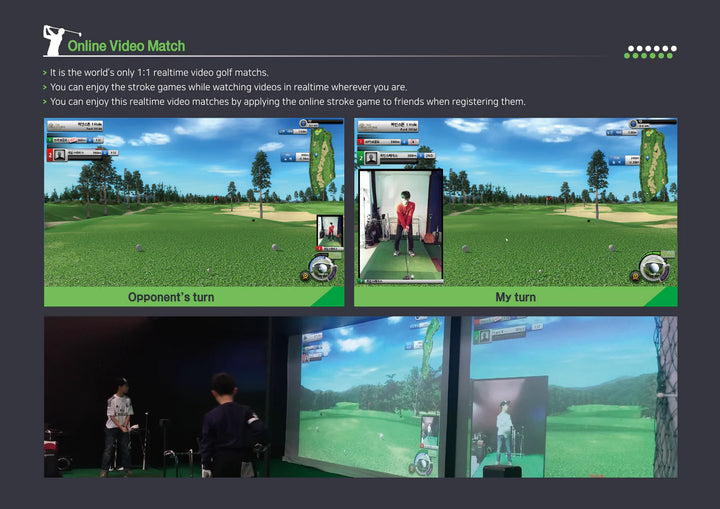 Bravo Golf Simulator online real-time match gameplay – live golf simulation for competitive training