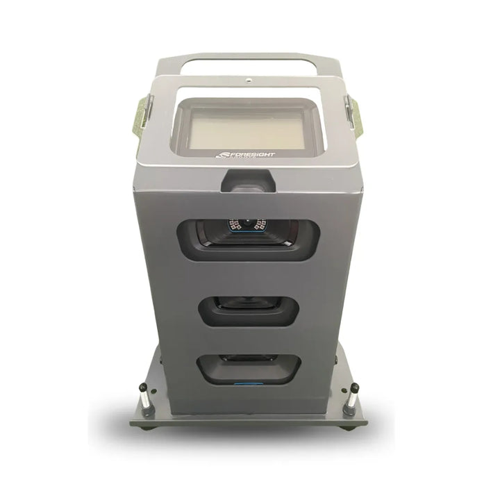 Steel base for Foresight golf launch monitor