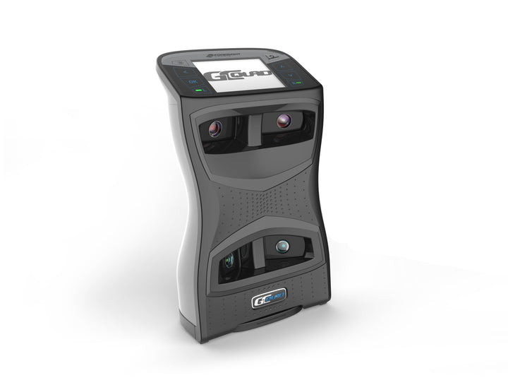 Angled side view of GCQuad golf device