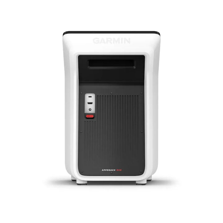 Rear ports view of Garmin R50 monitor