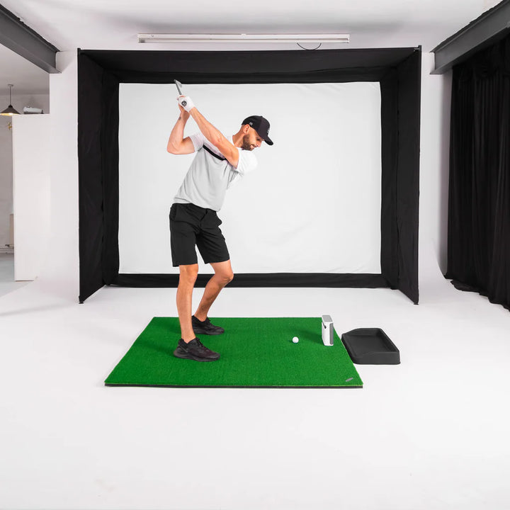 GolfBays EasySim Golf Simulator Enclosure + Pro Turf