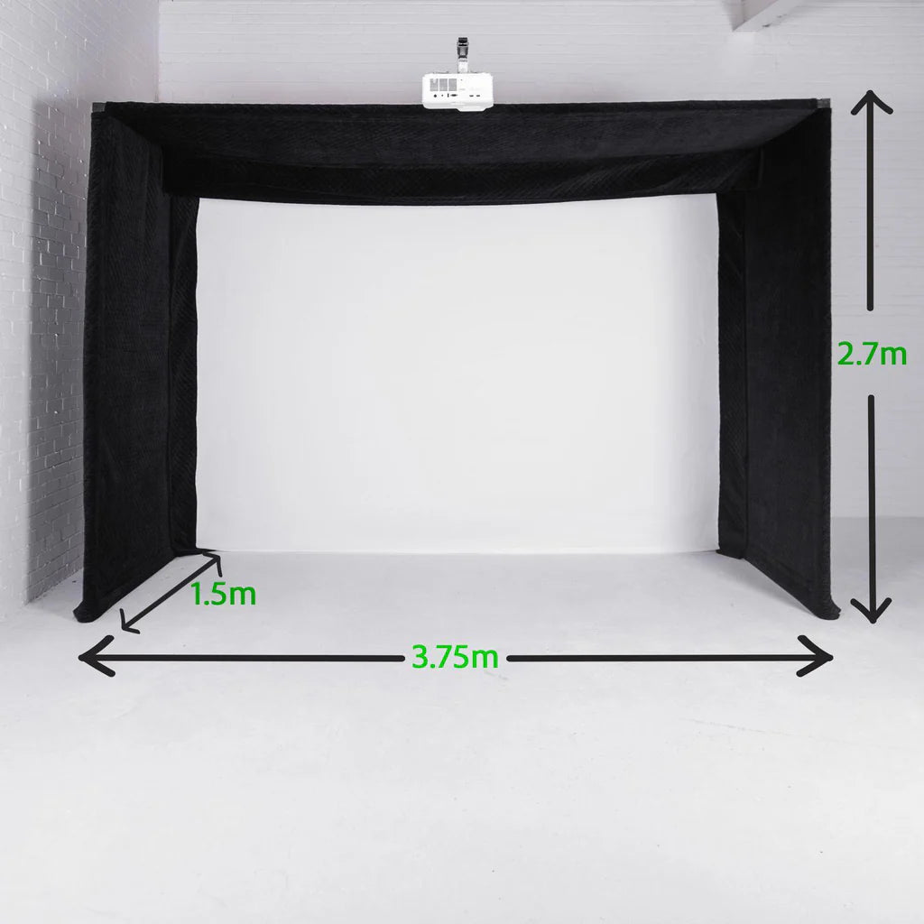 GolfBays Lux Golf Simulator Hitting Enclosure