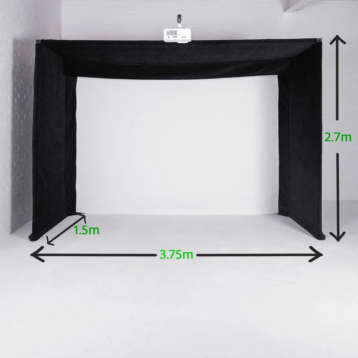 Lux Golf Simulator Hitting Enclosure - GolfBays