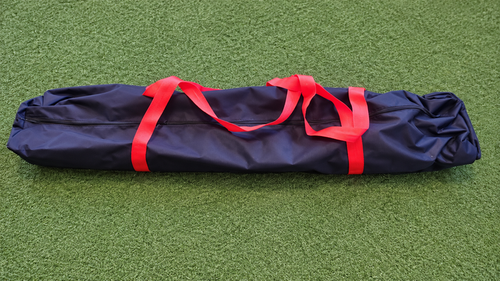 Golf at Home practice net packed in its carry bag