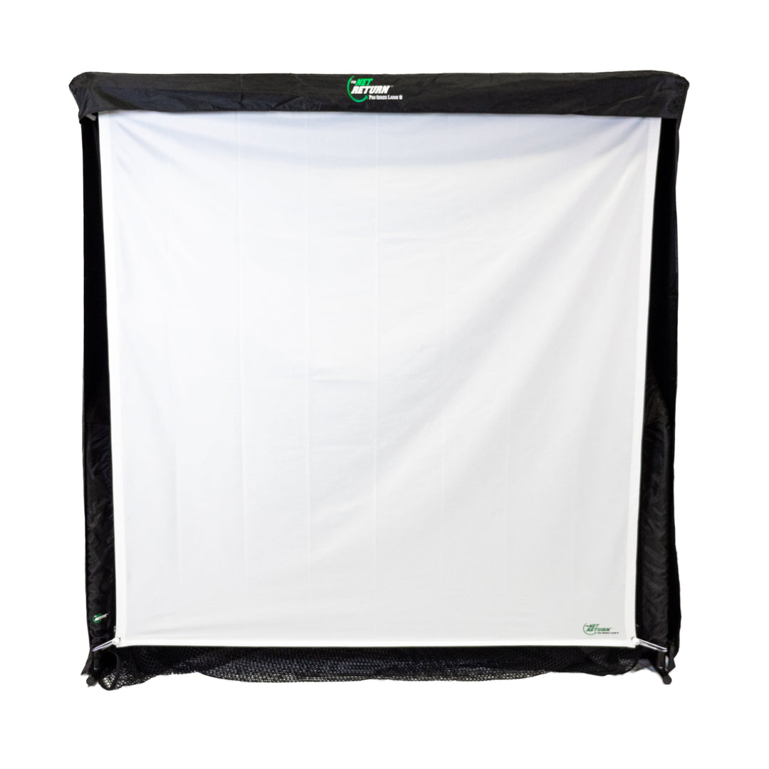 Net Return Pro 10 Simulator Kit with impact screen – premium golf simulator enclosure built for 4K projection and durability.