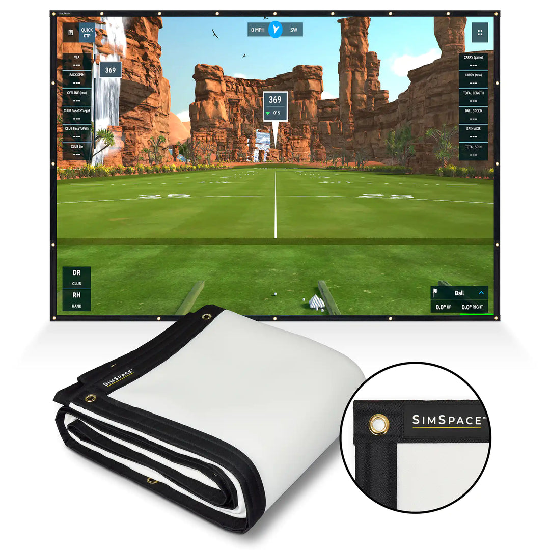 Premium impact screen for a golf simulator