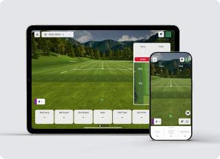 Virtuelle Rapsodo Driving- und Target-Range auf Tablet und Smartphone