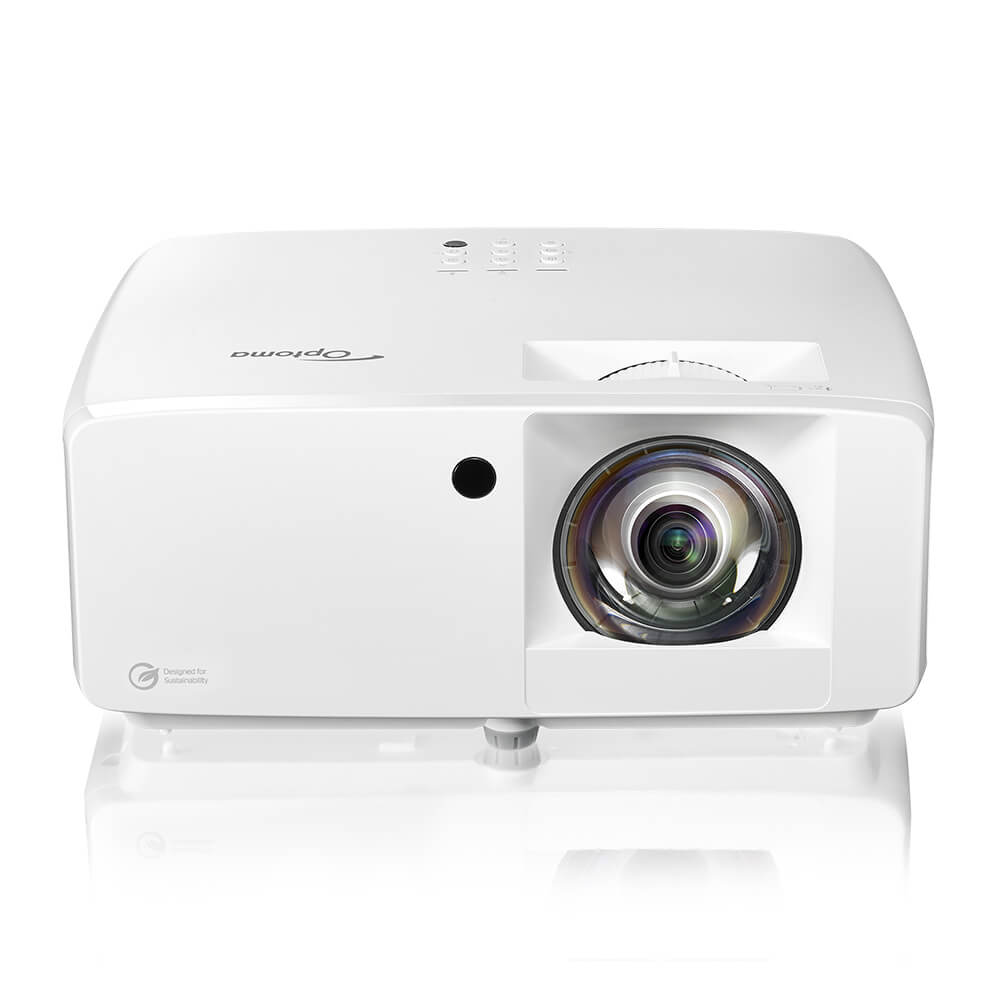 Optoma ZK431ST white short-throw projector — front view