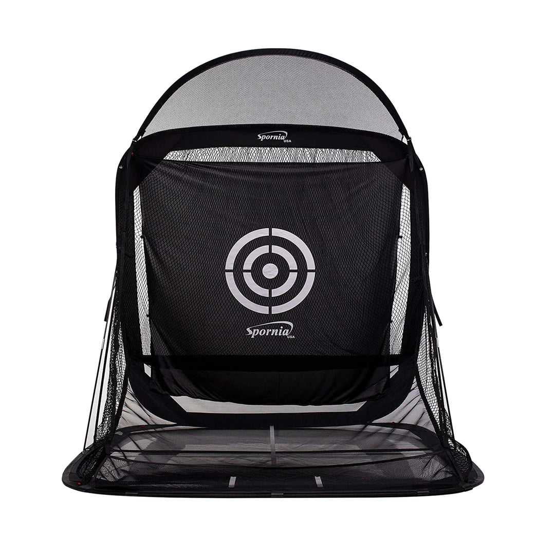 Spornia Bulls-Eye Target Sheet installed on Spornia golf net – replacement target for golf practice
