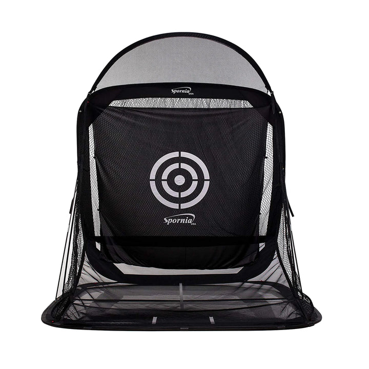 Spornia Bulls-Eye Target Sheet installed on Spornia golf net – replacement target for golf practice
