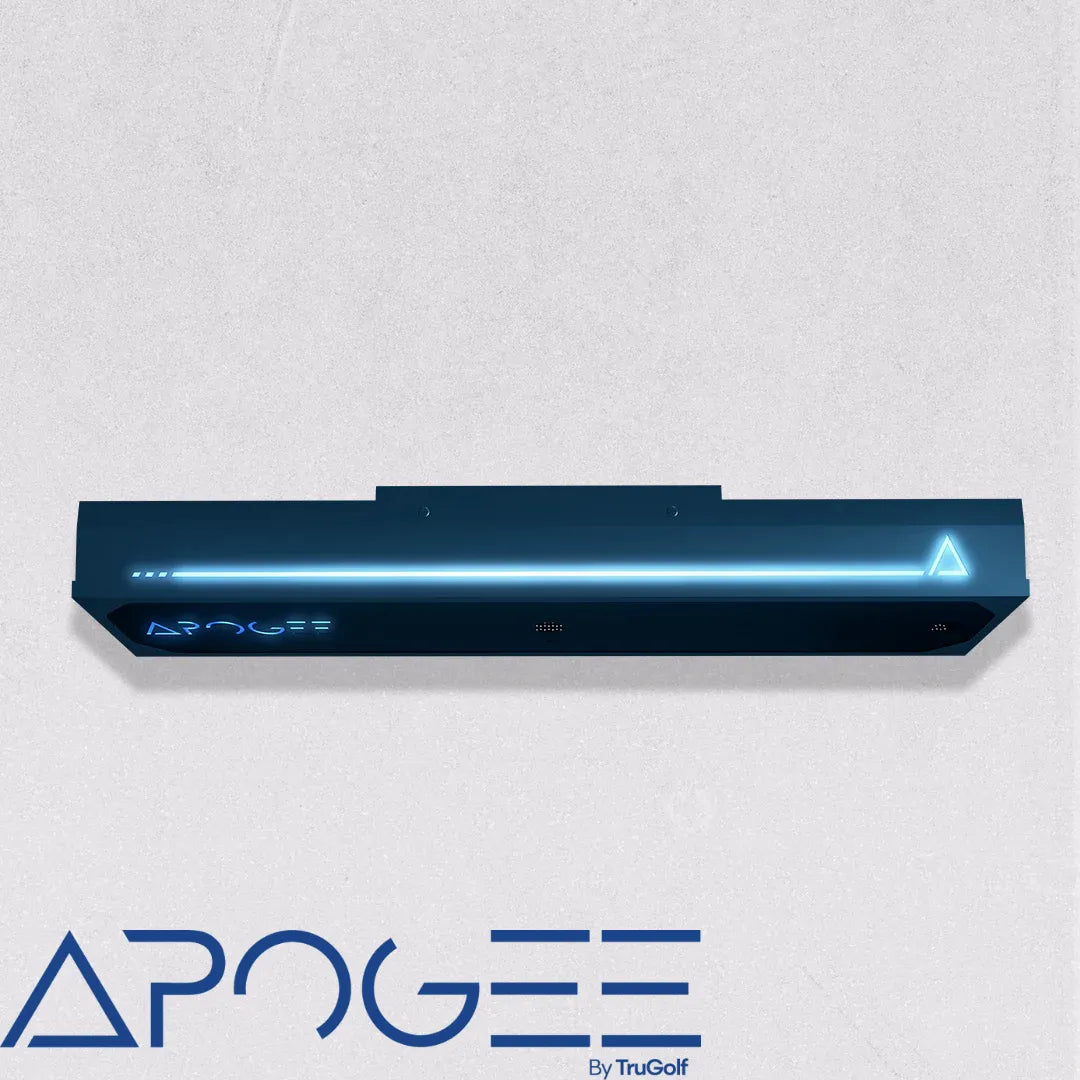APOGEE golf launch monitor on light backdrop