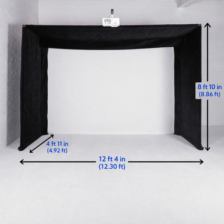 DIY Enclosure Deluxe GolfBays enclosure – technical dimensions illustration